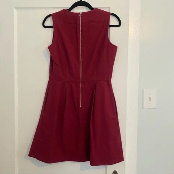 Gap - Berry V Neck Dress - Size 6 - Picture 2 of 6